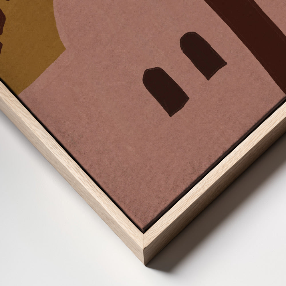 Palm & Adobe — Canvas Print