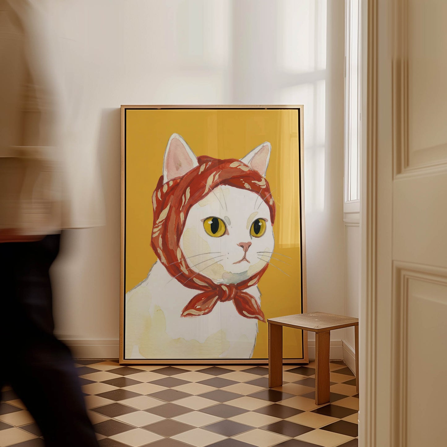 Babushka Cat – Living Room Wall Art