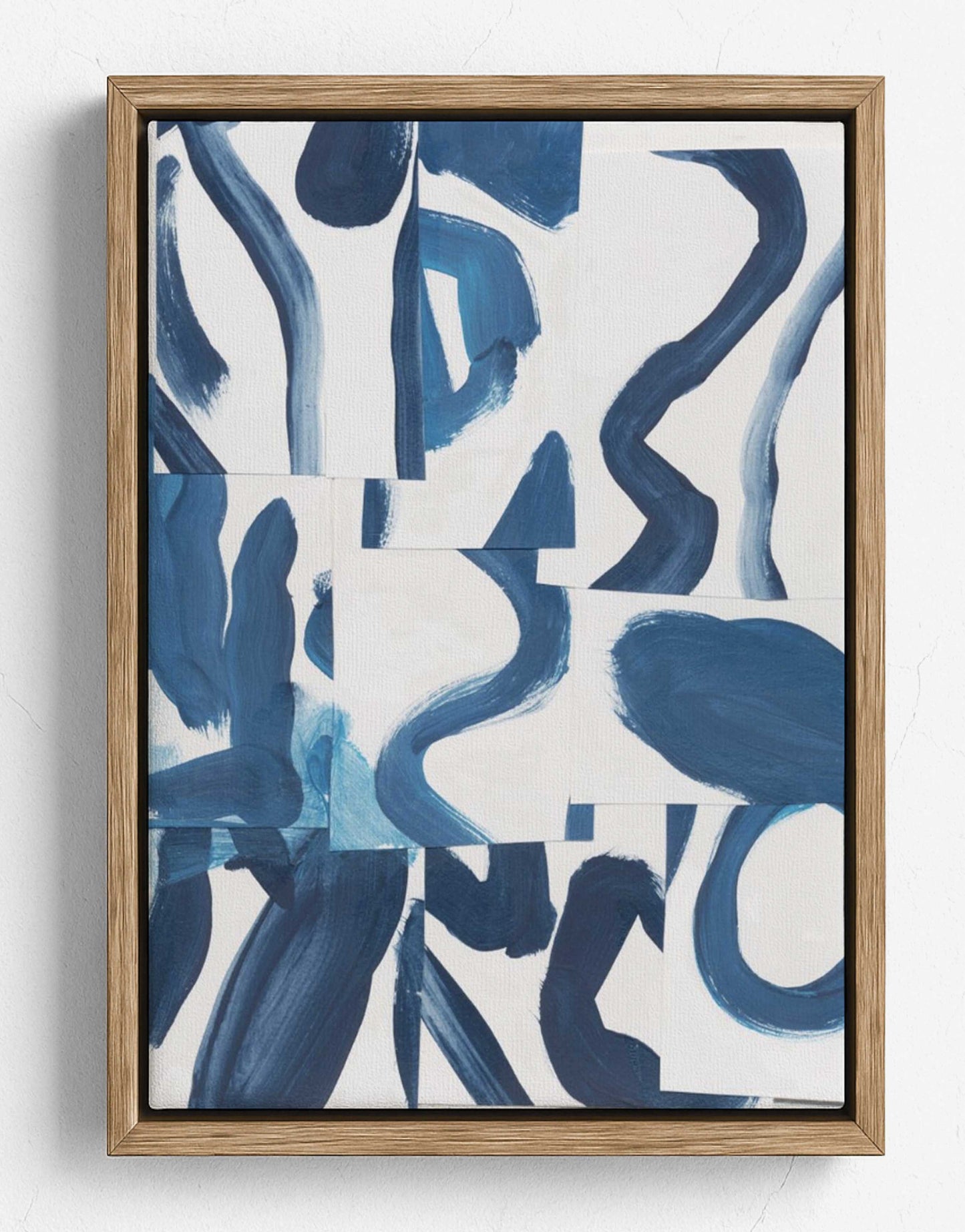 Indigo Summer Camp  No.1 by Bronwyn Baker - Canvas Print