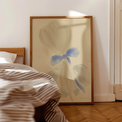 Girl With A Blue Hair Ribbon by Katharina Puritscher - Canvas Art