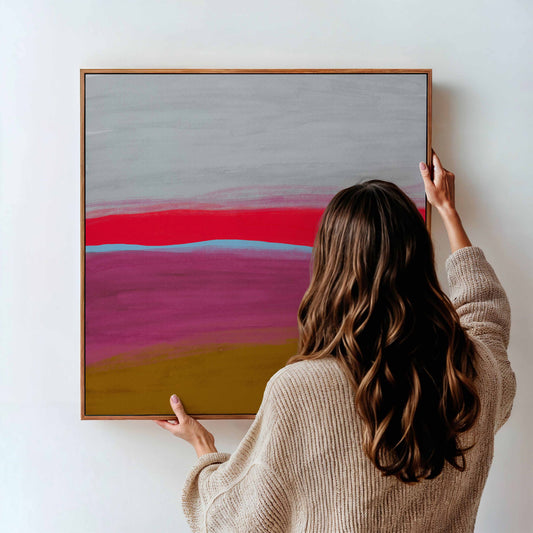 Crimson Horizon - Canvas Art
