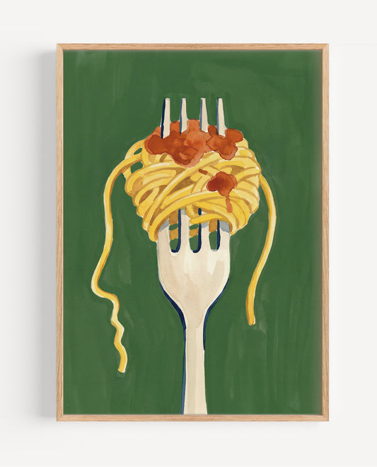 Close-up detail of Spaghetti Twirl watercolor texture