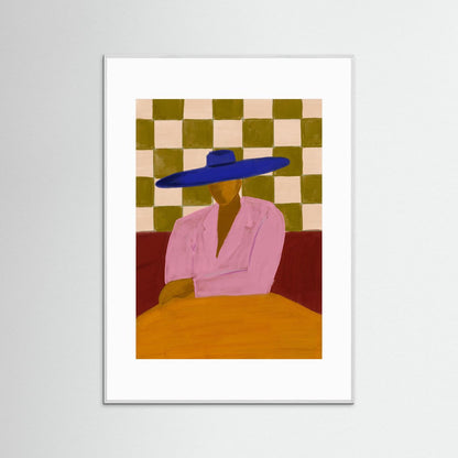 The Blue Hat — Art Print 