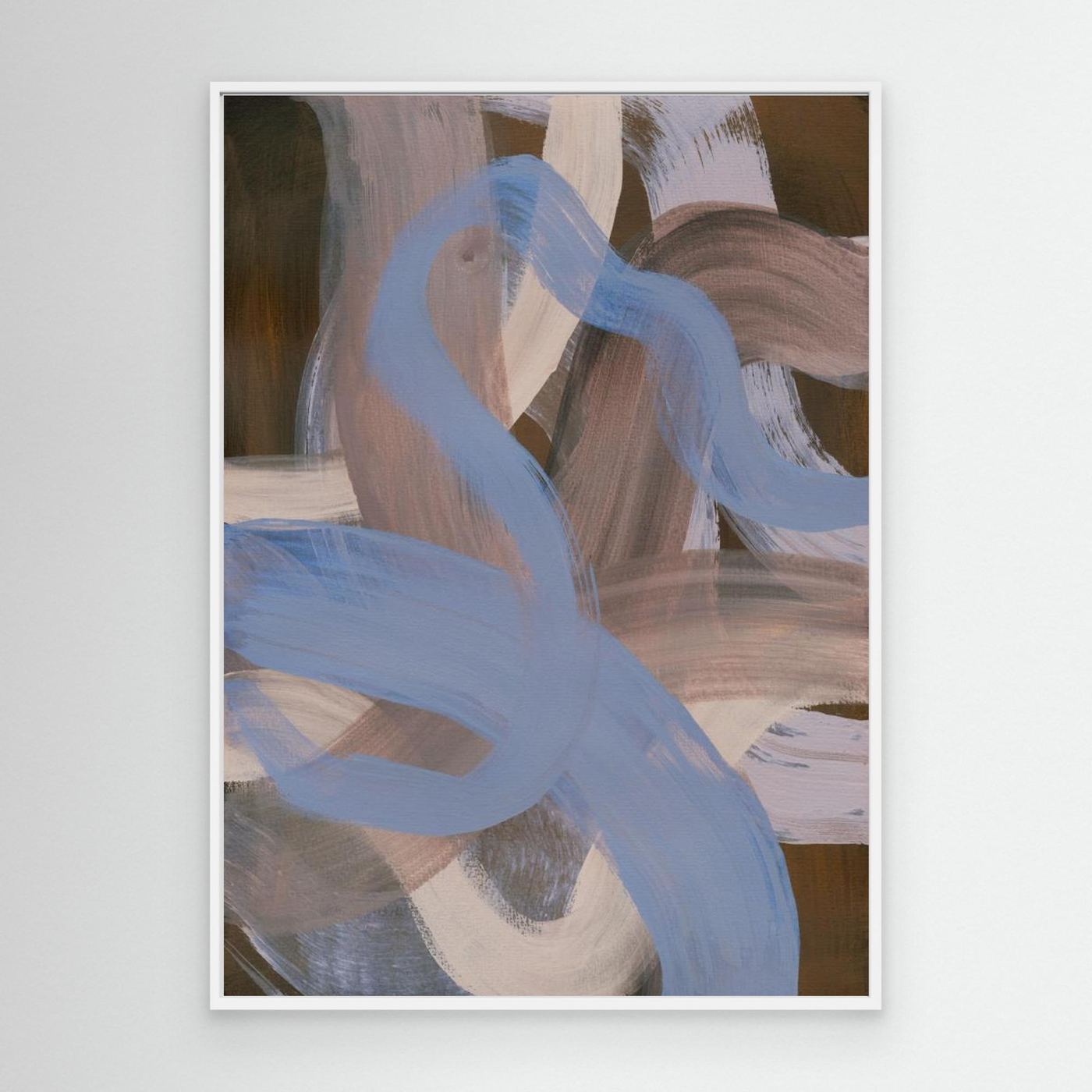 Abstract Brush Strokes 124 by Mareike Böhmer - Canvas Print