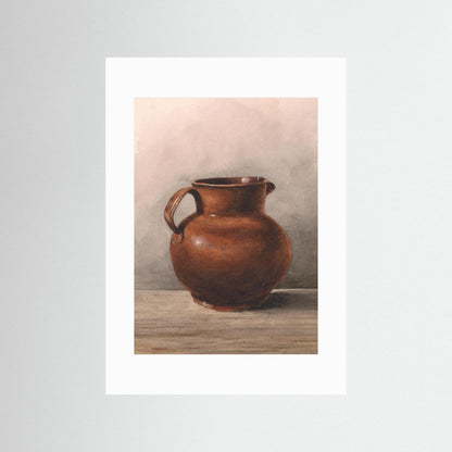 Terracotta Jug — Art Print