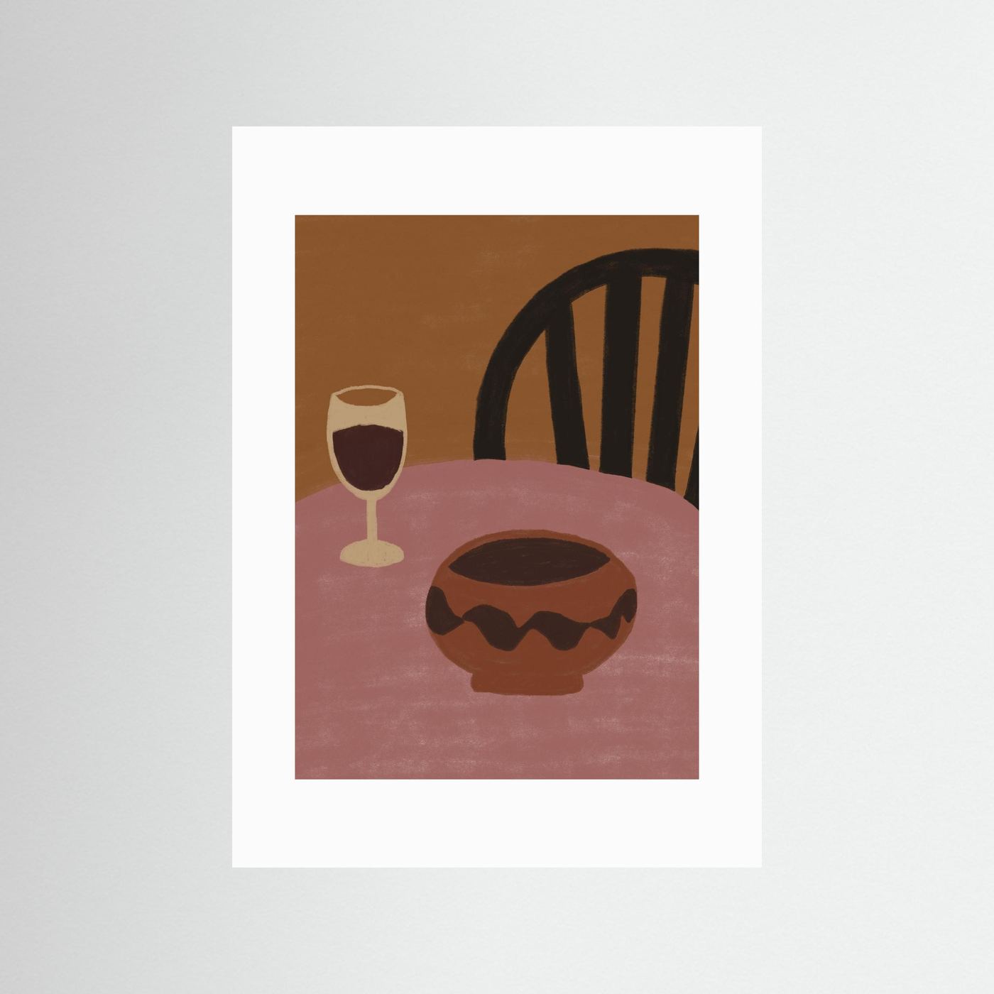 Still Life in Rose  — Art Print  