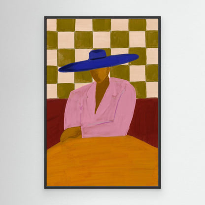 The Blue Hat — Canvas Print  