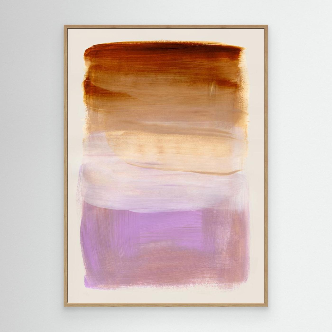 Abstract Brush Strokes 185 by Mareike Böhmer - Canvas Print