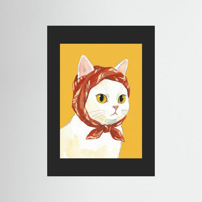 Babushka Cat — Art Print 