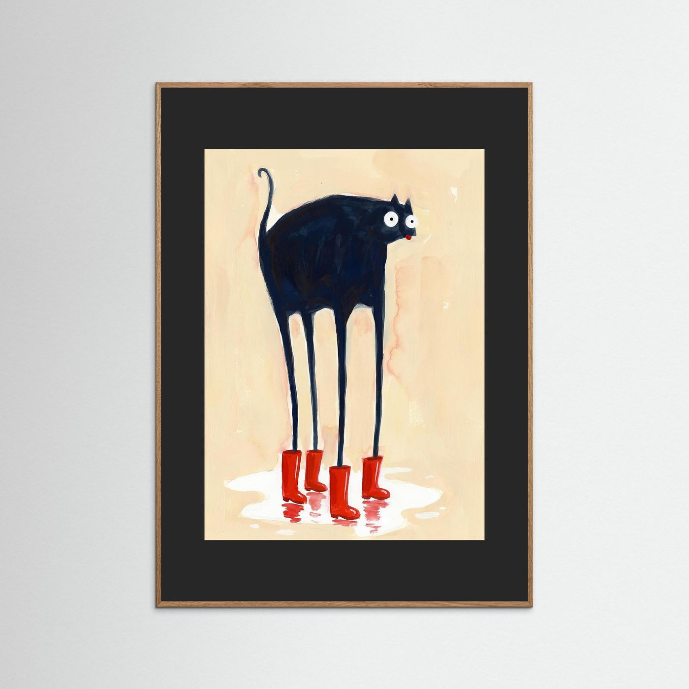 Rainy Day Cat  — Art Print  