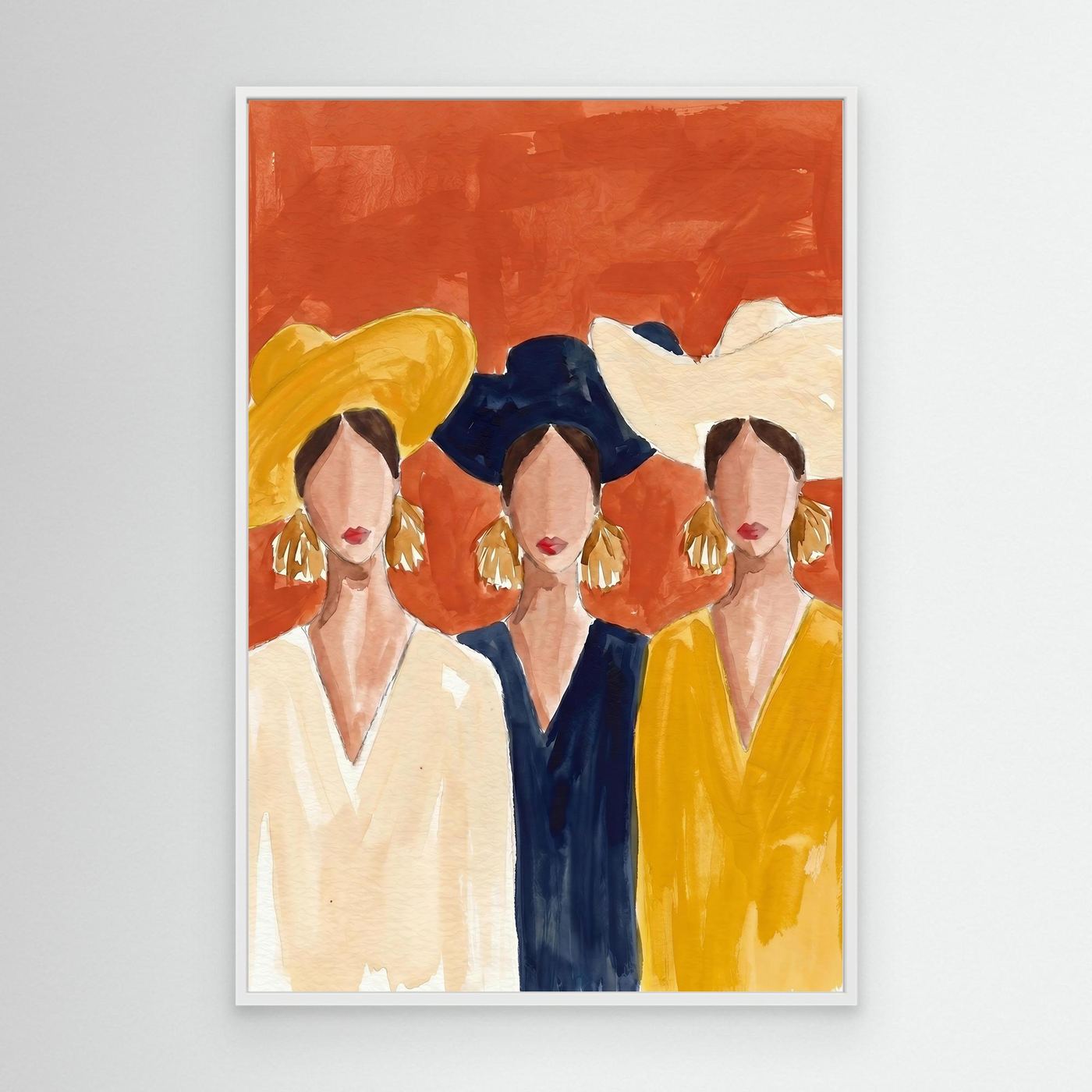 Summer Hats Club — Canvas Print  