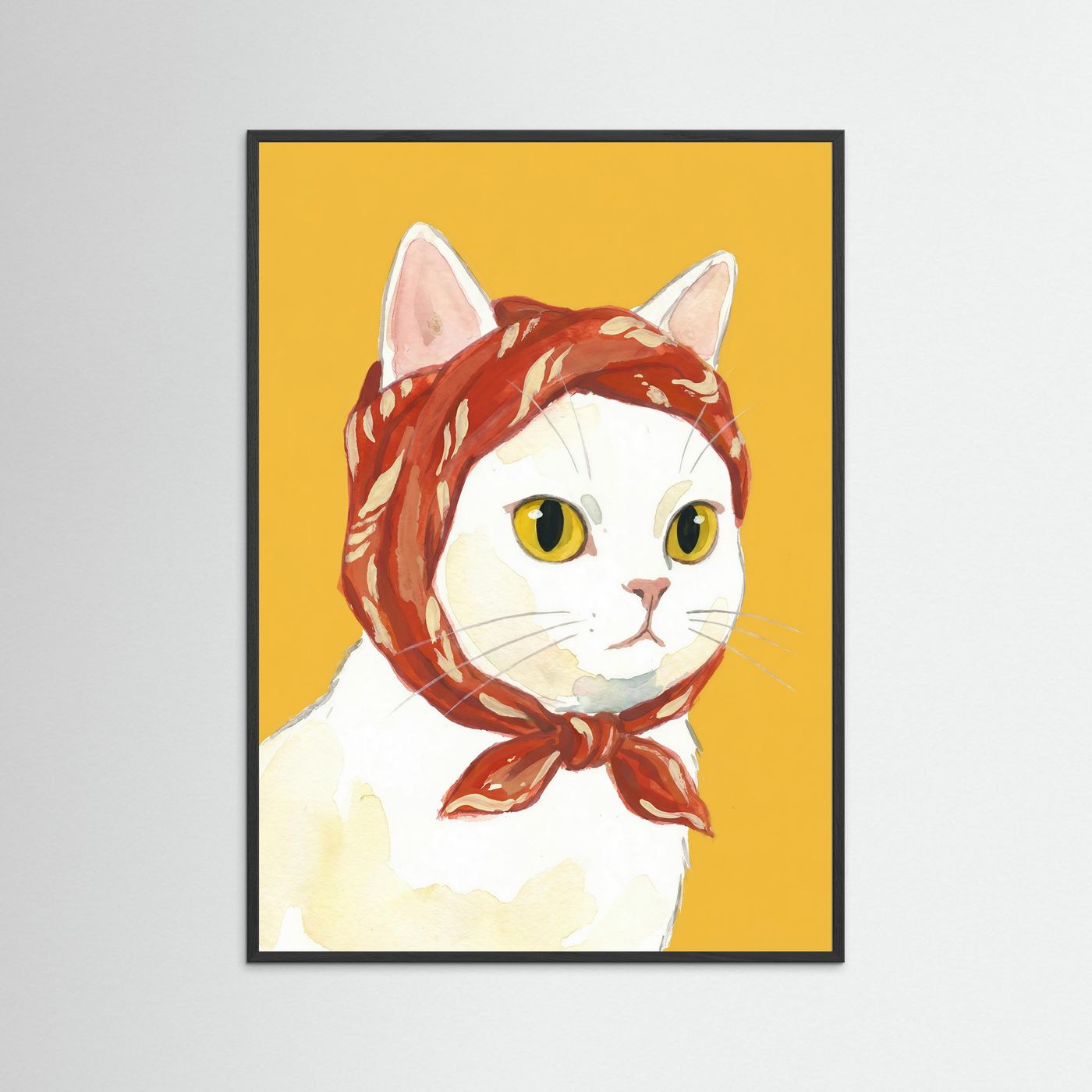 Babushka Cat — Art Print 