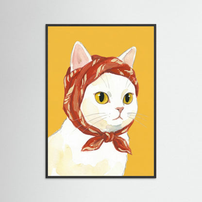 Babushka Cat — Art Print 