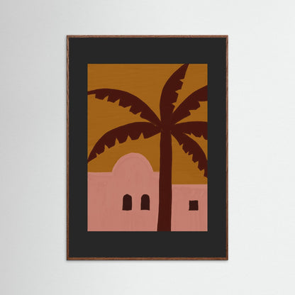 Palm & Adobe  — Art Print