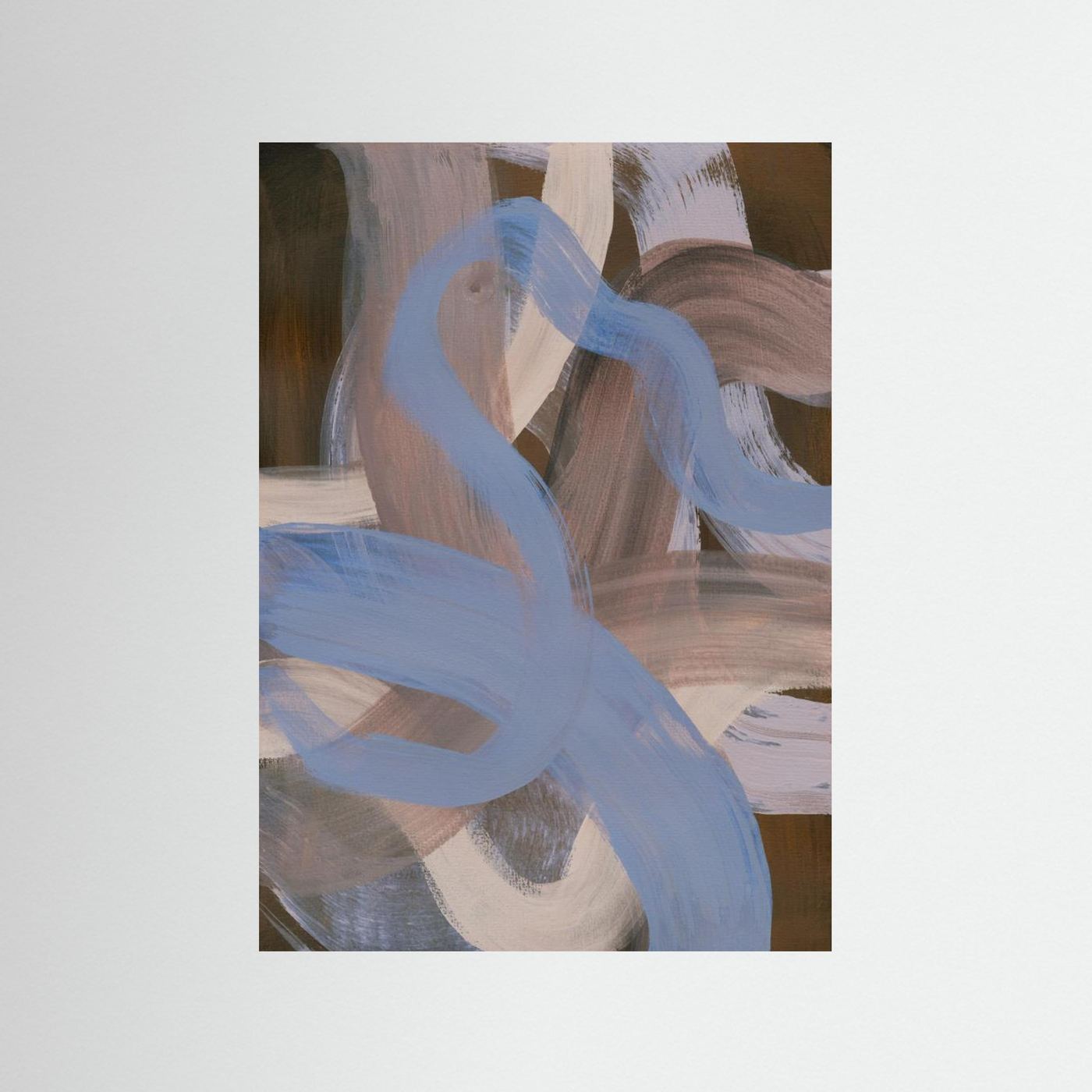 Abstract Brush Strokes 124 by Mareike Böhmer - Art Print