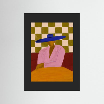 The Blue Hat — Art Print 