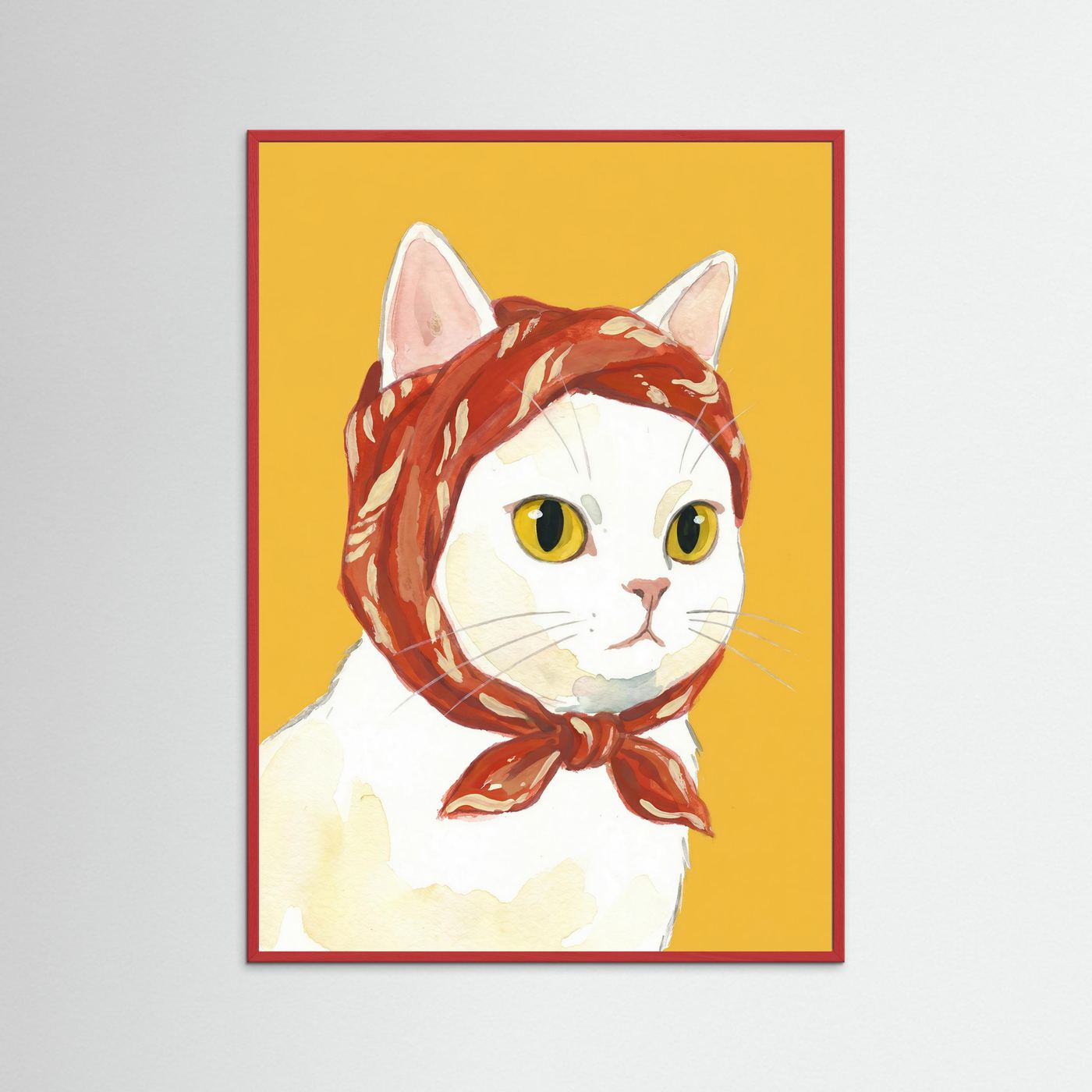 Babushka Cat — Art Print 