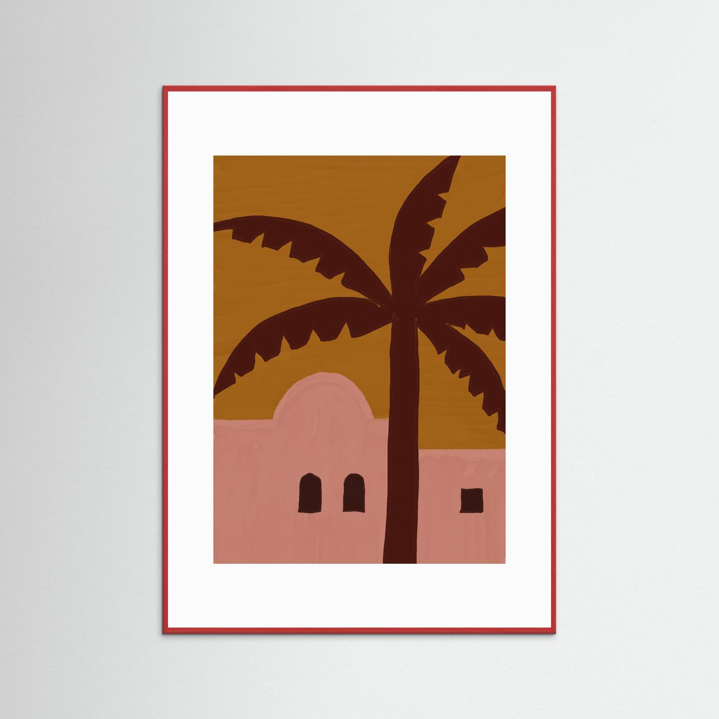 Palm & Adobe  — Art Print