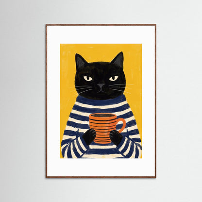 Coffee Cat — Art Print   