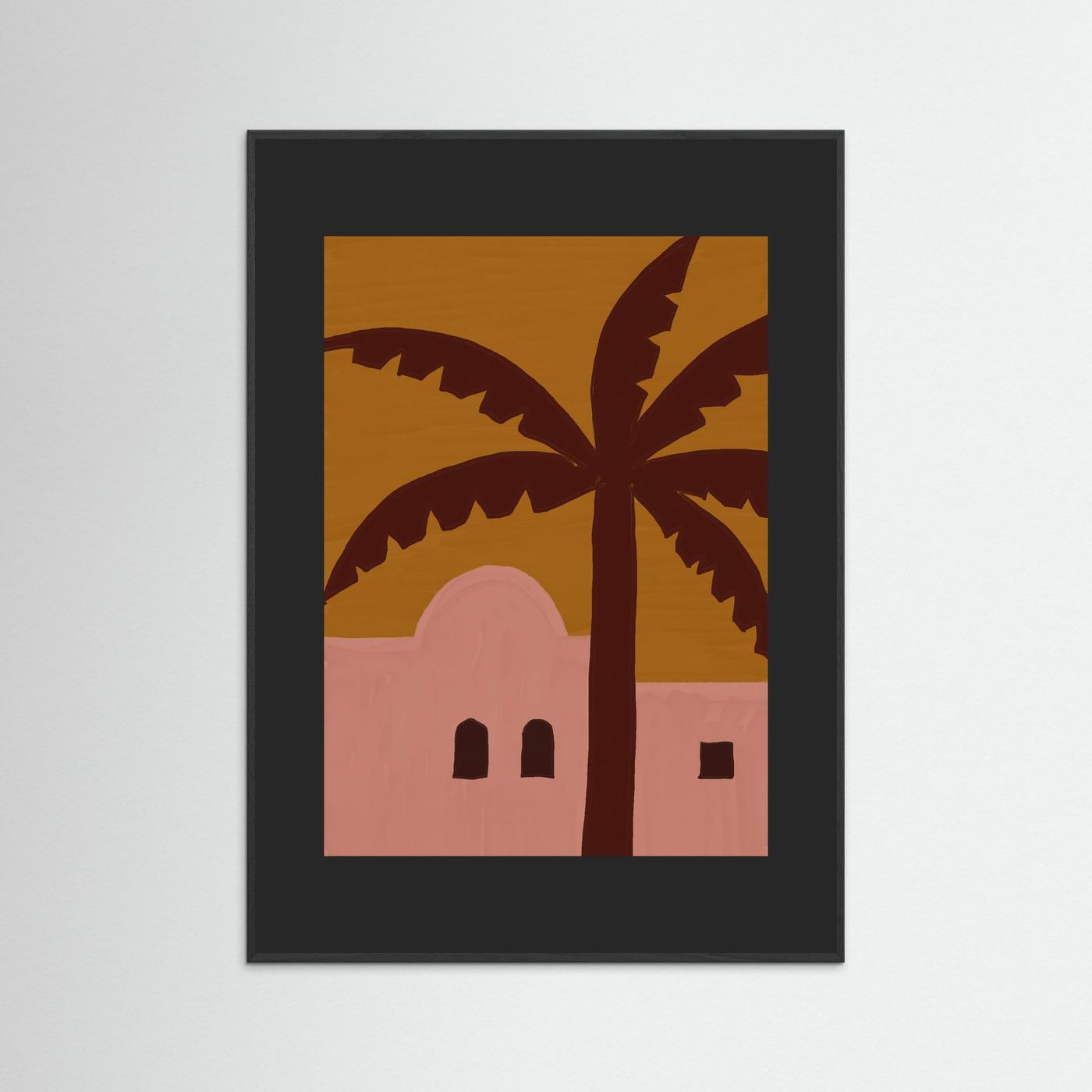 Palm & Adobe  — Art Print