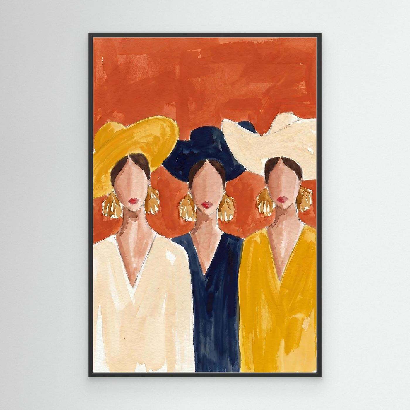 Summer Hats Club — Canvas Print  