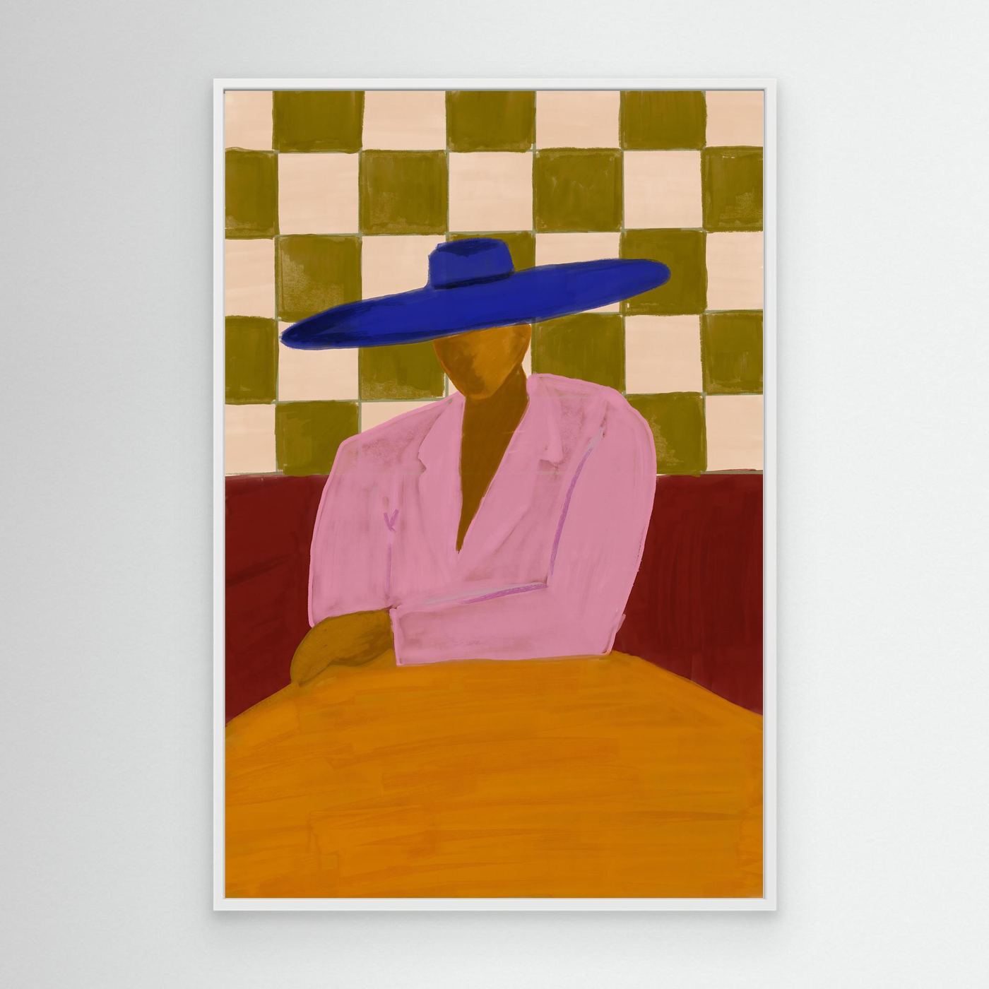 The Blue Hat — Canvas Print  