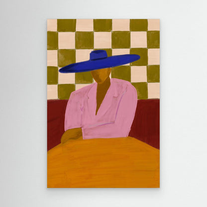 The Blue Hat — Canvas Print  