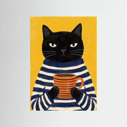 Coffee Cat — Art Print   
