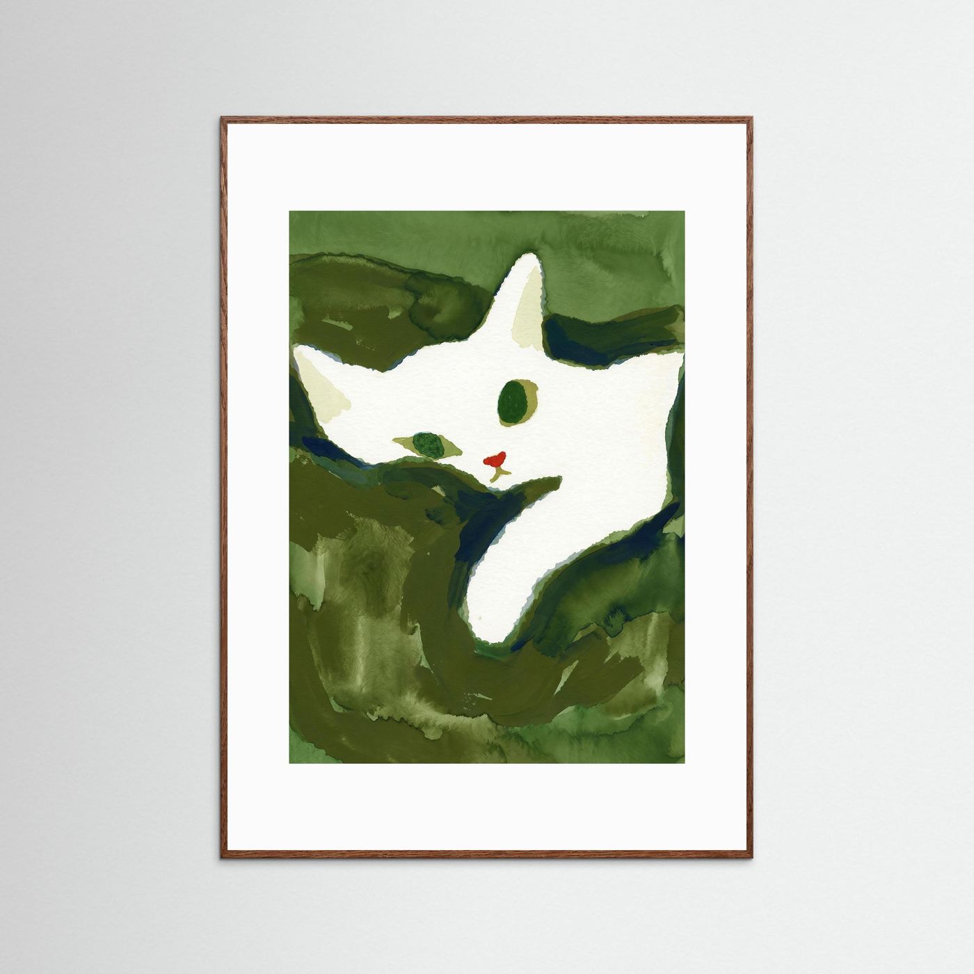 The Stretching Tiger Cat — Art Print  - Copy