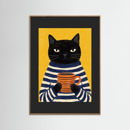 Coffee Cat — Art Print   