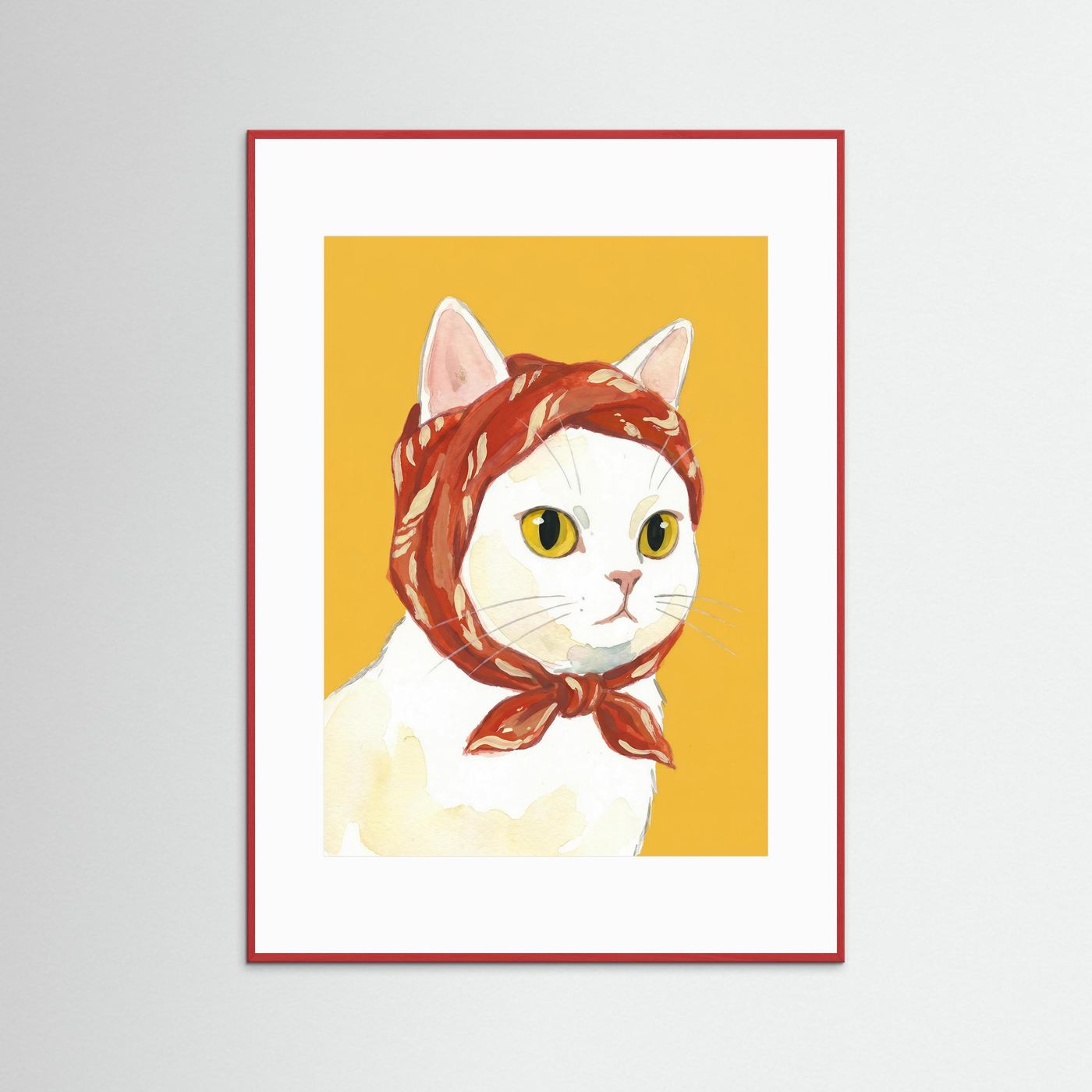 Babushka Cat — Art Print 