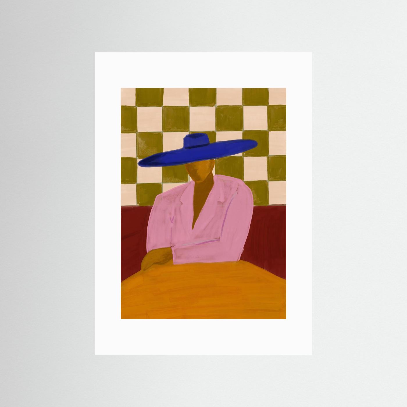 The Blue Hat — Art Print 