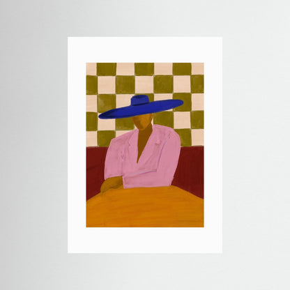 The Blue Hat — Art Print 