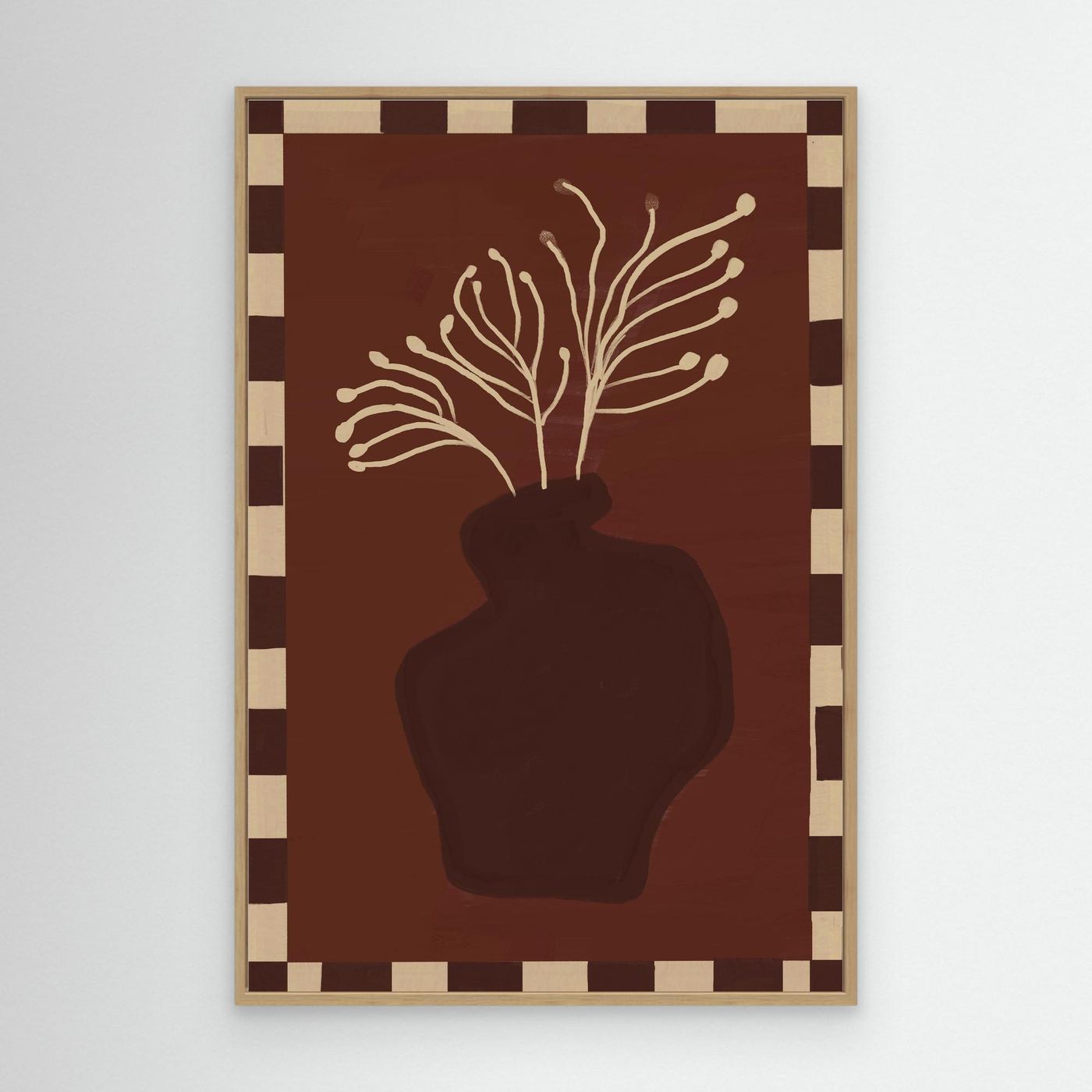 Composition in Burgundy — Canvas Print 