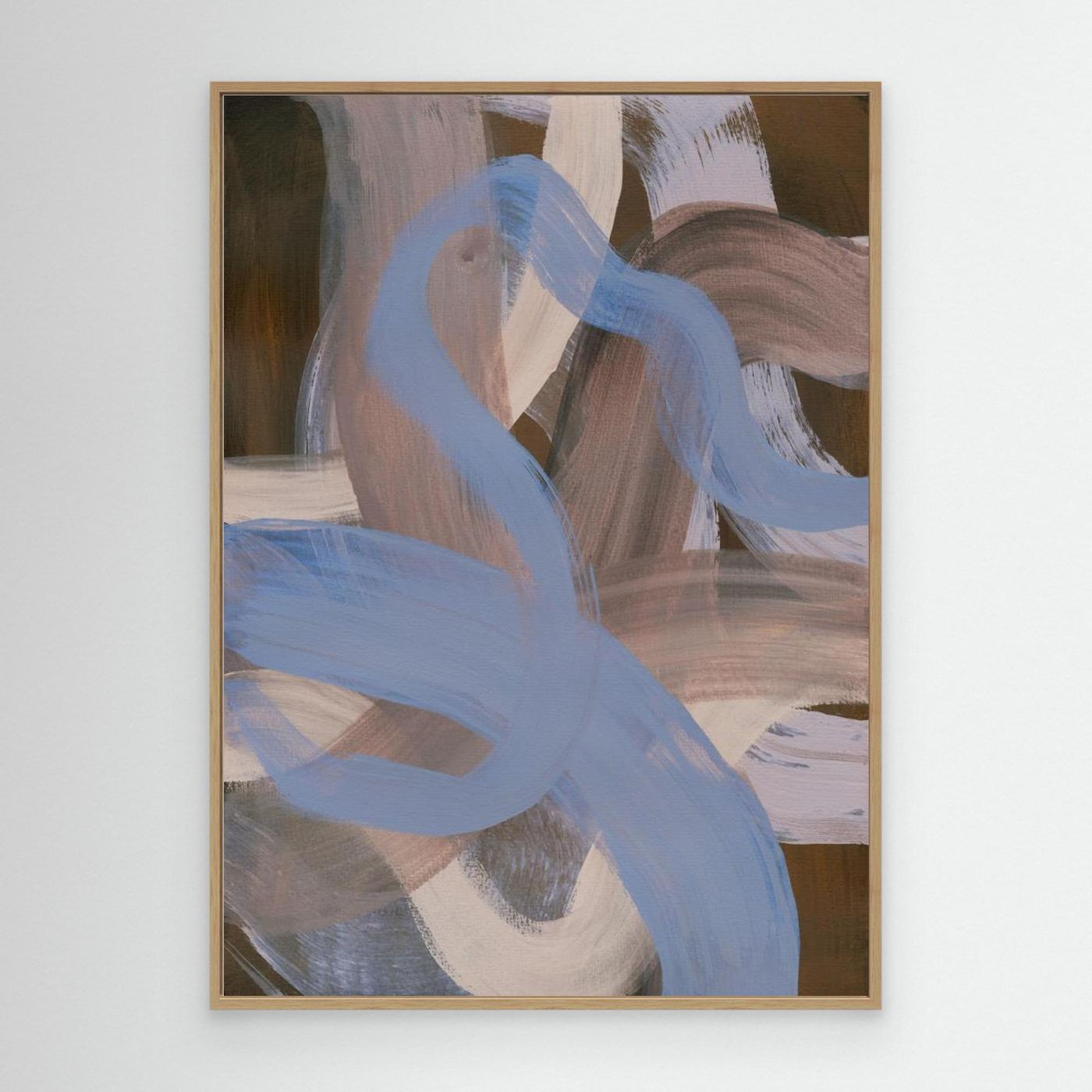 Abstract Brush Strokes 124 by Mareike Böhmer - Canvas Print