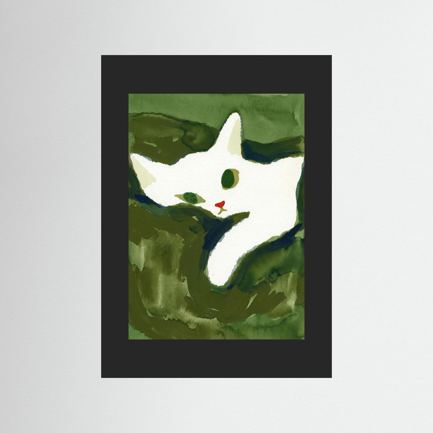 The Stretching Tiger Cat — Art Print  - Copy
