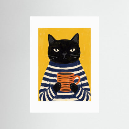 Coffee Cat — Art Print   