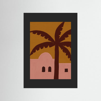 Palm & Adobe  — Art Print