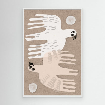 Dance Of The Birds by Treechild - Canvas Print