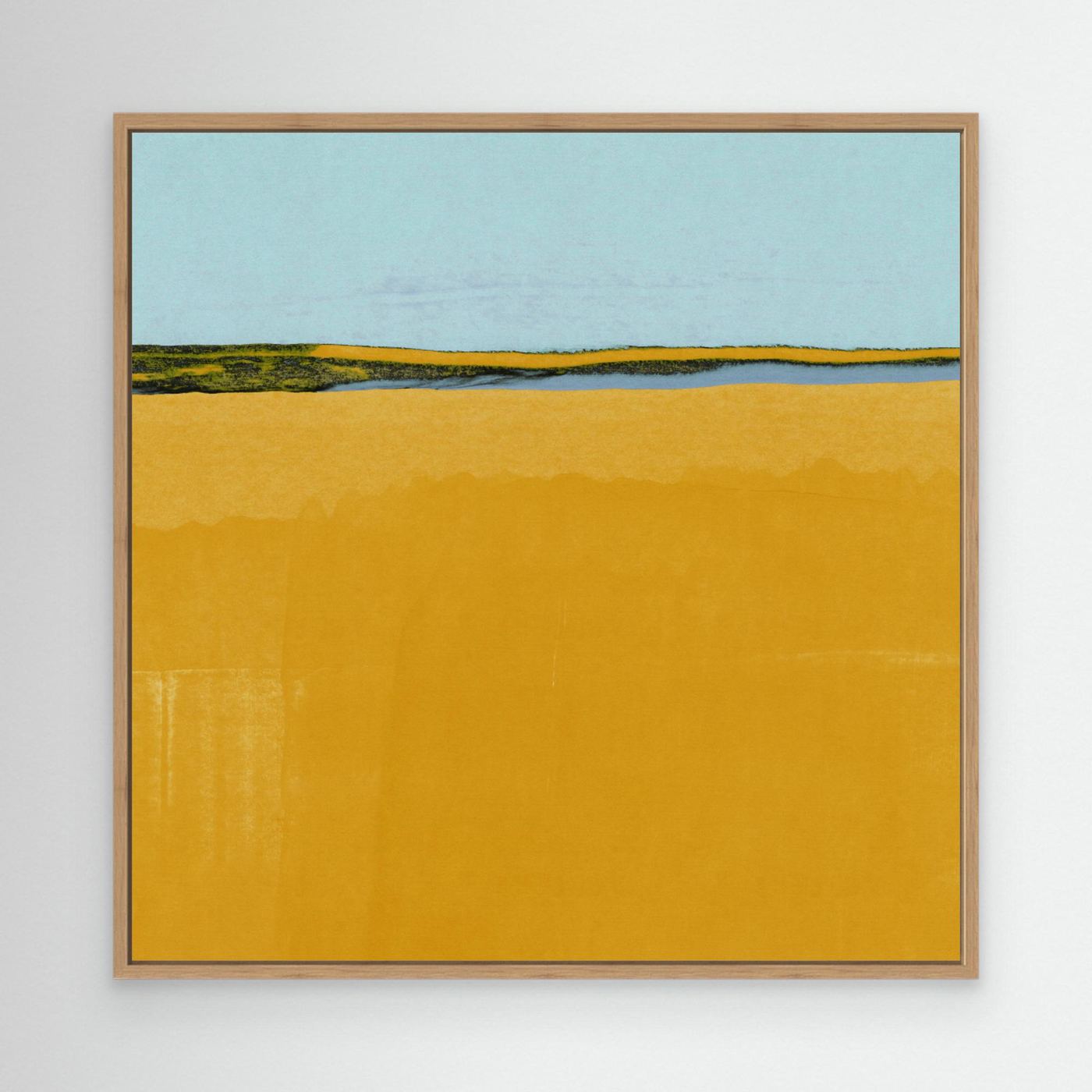 Where Blue Meets Gold by Alisa Galitsyna - Canvas Art