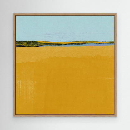Where Blue Meets Gold by Alisa Galitsyna - Canvas Art