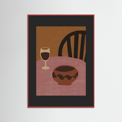 Still Life in Rose  — Art Print  