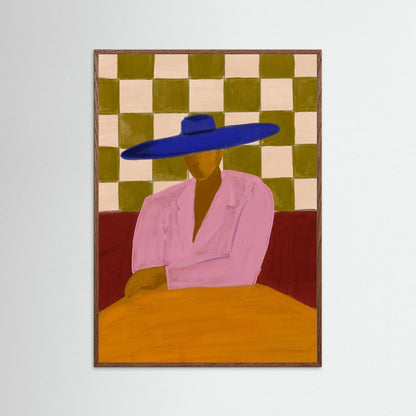 The Blue Hat — Art Print 
