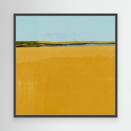 Where Blue Meets Gold by Alisa Galitsyna - Canvas Art