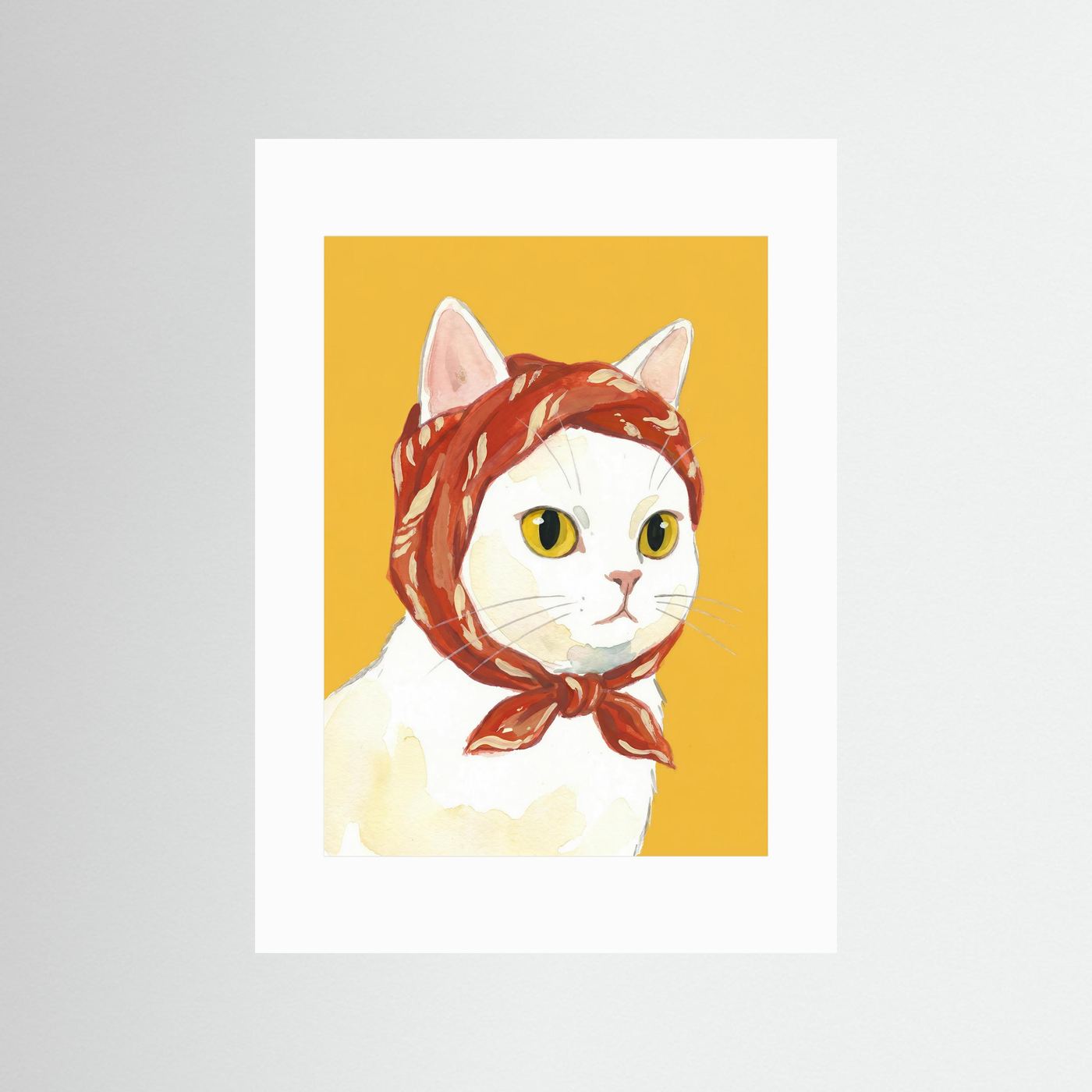 Babushka Cat — Art Print 