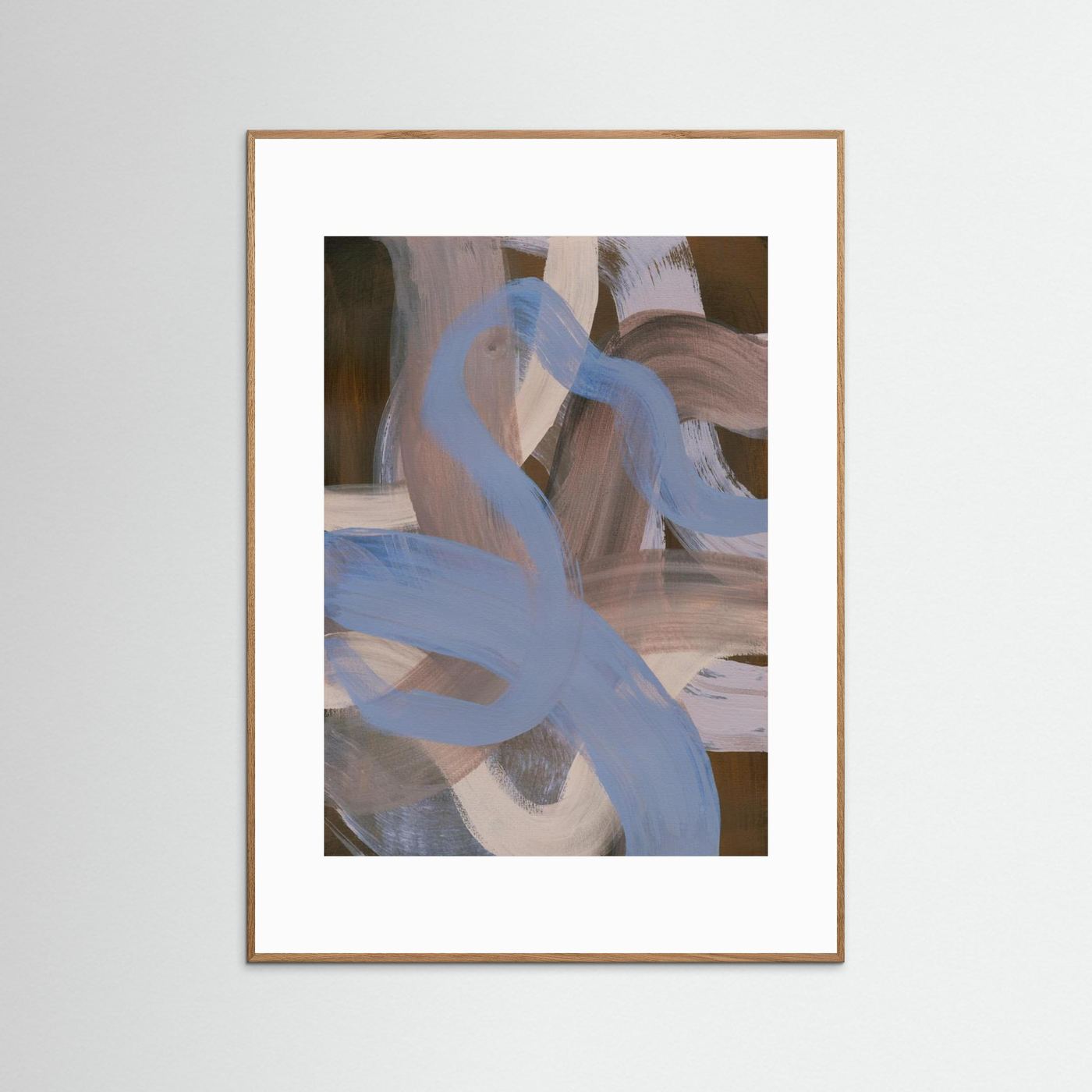Abstract Brush Strokes 124 by Mareike Böhmer - Art Print