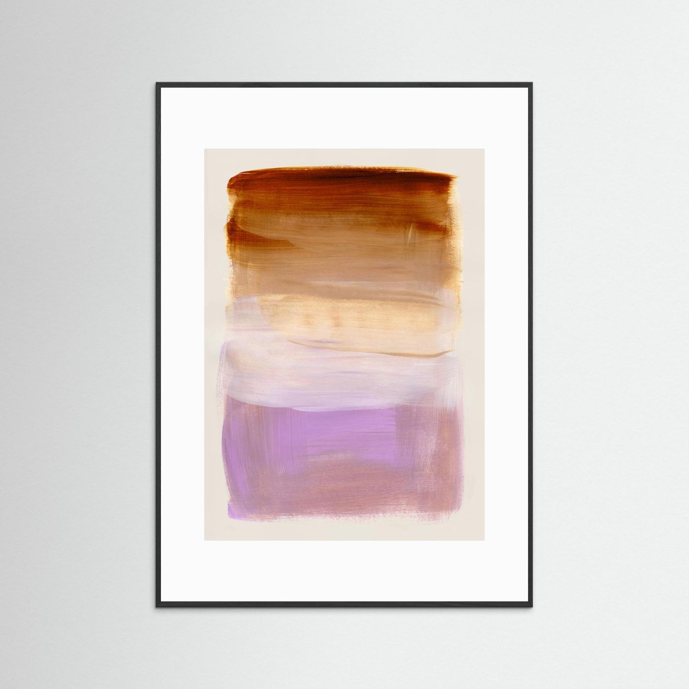 Abstract Brush Strokes 185 by Mareike Böhmer  - Art Print