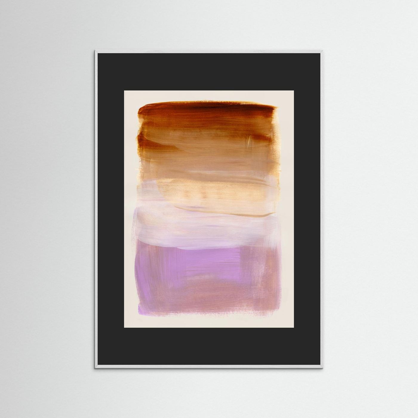 Abstract Brush Strokes 185 by Mareike Böhmer  - Art Print