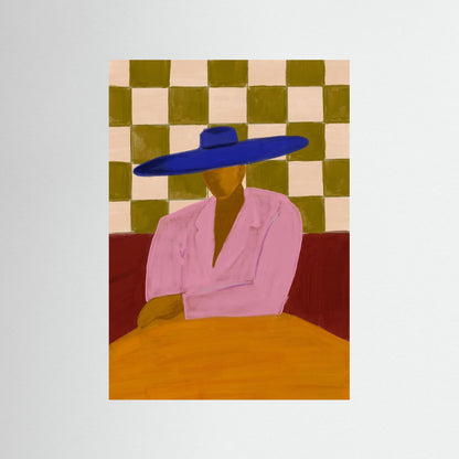 The Blue Hat — Art Print 