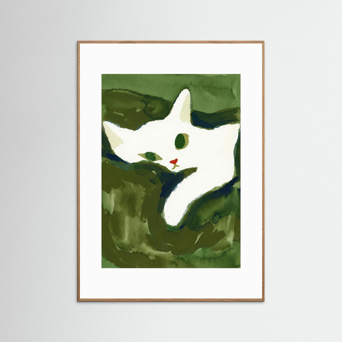 The Stretching Tiger Cat — Art Print  - Copy